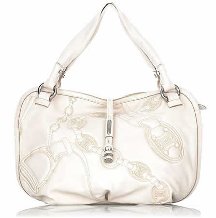 Celine Embroidered Leather Bag