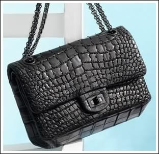 Chanel alligator medium double flap classic bag