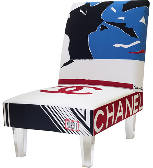 Chanel Bespoke Silk Scarf Chair