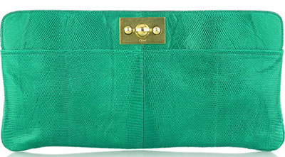 Chloe Elongated Lizard Clutch