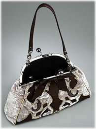 black velvet handbag
