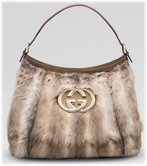 gucci fur bag