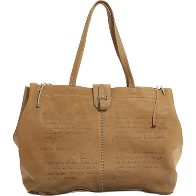 Henry Cuir Insaisissable Poem Tote
