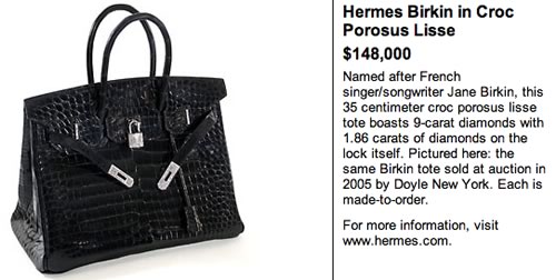 Hermes Birkin in Croc Porosus Lisse 