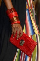 Exotic envelope clutch and cuffs