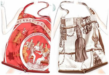 hermes silk bag