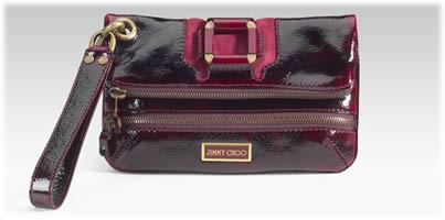 Jimmy Choo Mave Patent Clutch
