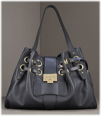 Jimmy Choo black and navy handbag Navy blue Suede Leather ref.388923 - Joli  Closet