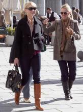 Katherine Heigl with Zufi Alexander Kiss Me Baby Bag