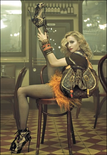Detail of Madonna s Louis Vuitton sandals