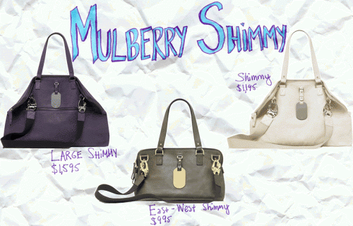 Mulberry Shimmy Bags