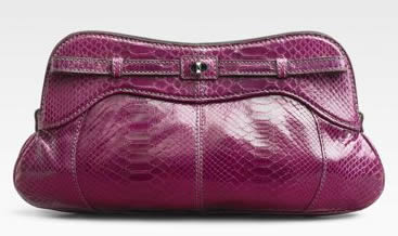 Zagliani Python Clutch